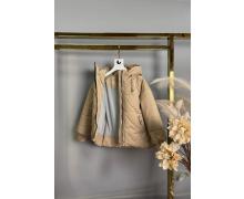 Куртка детская Delfinka, модель 1107 beige демисезон