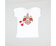 Вышиванка детская Webi, модель 15-12-9 white лето