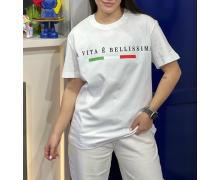 Футболка женская Dalkosti Shop, модель 25141 white лето