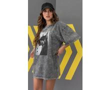 Футболка женская Dalkosti Shop, модель DS116 grey лето