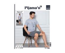 Пижама мужская Vehuiah, модель 6170-3 grey лето