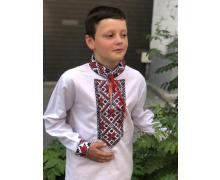 Вышиванка детская Moda school, модель M11 white демисезон