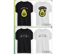 Футболка женская Mary Brand, модель 234 black-white лето