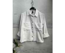 Рубашка женская New Season, модель 8629 white демисезон